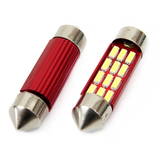 LED CANBUS 12SMD 4014 Festoon 36mm White 12V/24V -photo number 3