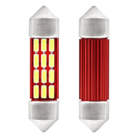 LED CANBUS 12SMD 4014 Festoon 36mm White 12V/24V -photo number 1