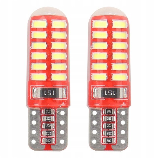 LED CANBUS 24SMD 3014 T10e (W5W) SILCA White 12V -zdjęcie numer 2