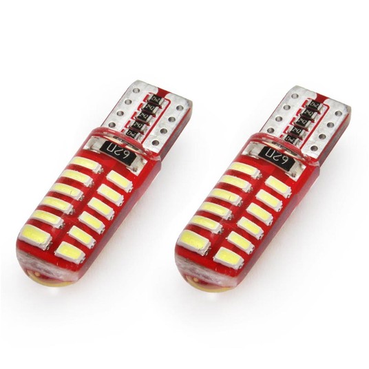 LED CANBUS 24SMD 3014 T10e (W5W) SILCA White 12V -zdjęcie numer 5