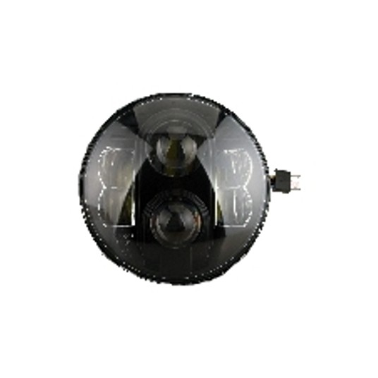 LED Headlight - round 7" 9-36V, black -zdjęcie numer 5