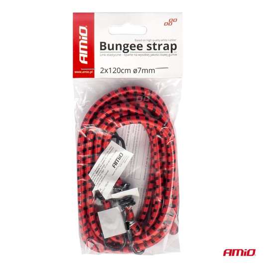 Linki elastyczne gumy do mocowania bagażu 2x120 cm o7 mm BSTRAP-04 -zdjęcie numer 2
