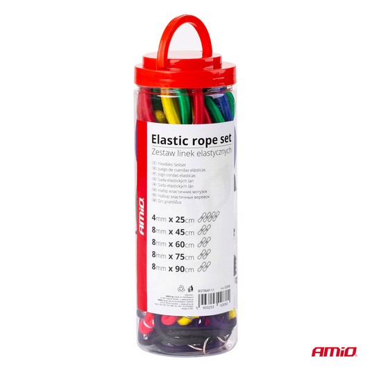 Linki elastyczne gumy do mocowania bagażu zestaw komplet 12 szt. AMIO-02836 -zdjęcie numer 3