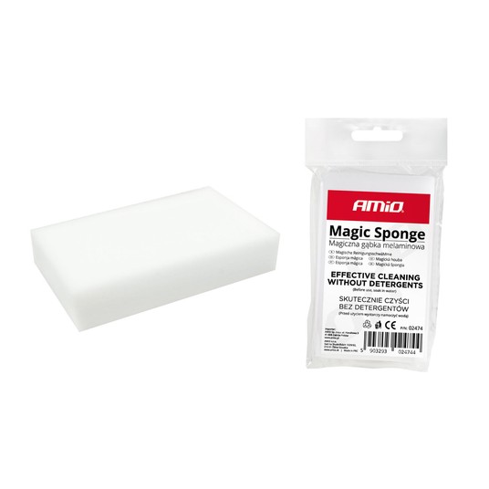 Magiczna gąbka uniwersalna czyszcząca melaminowa MS-01 AMIO-02474 -zdjęcie numer 1