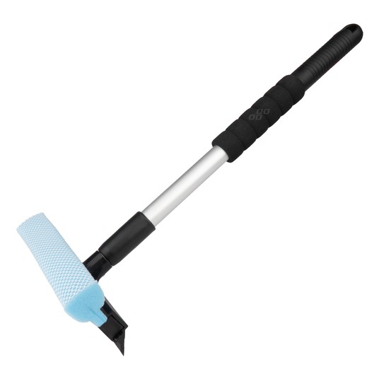 Myjka do szyb okien luster + ściągaczka do wody teleskopowa aluminiowa 46/70 cm AMIO-03854 -zdjęcie numer 1