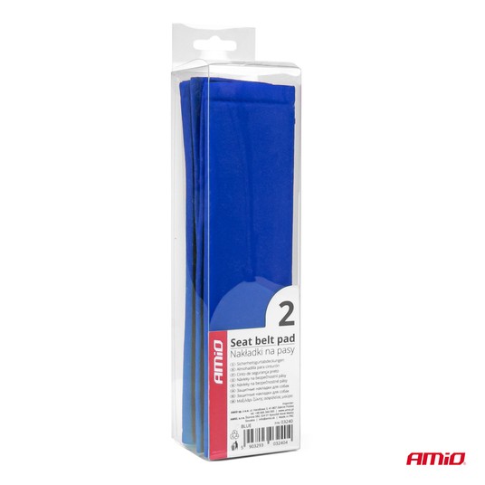 Nakładki na pasy bezpieczeństwa niebieskie AMIO-03240 -zdjęcie numer 2