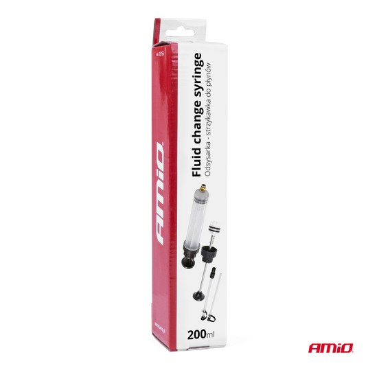 Odsysarka strzykawka do płynów oleju cieczy 200ml AMIO-03156 -zdjęcie numer 2