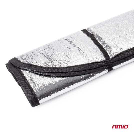Osłona na szybę 130x60cm przeciwsłoneczna przeciwszronowa AMIO-01536 -zdjęcie numer 2