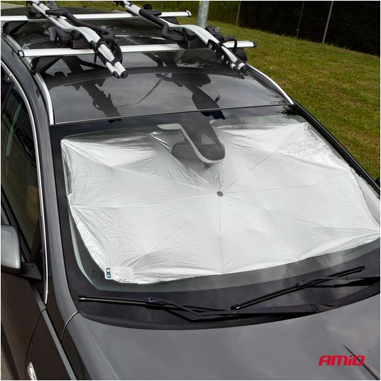 Osłona na szybę 140x79cm przeciwsłoneczna parasol AMIO-02906 -zdjęcie numer 3