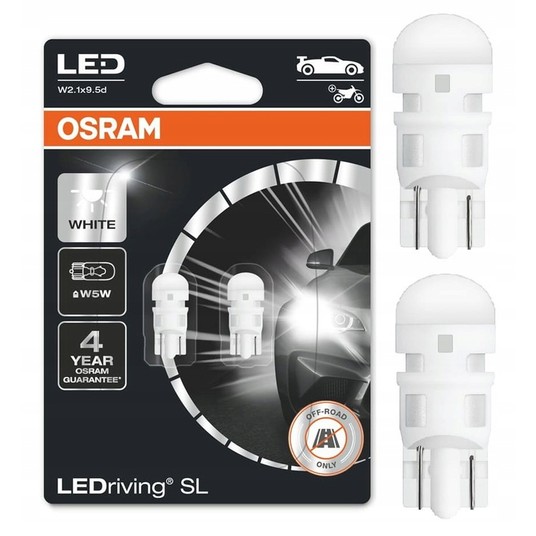 OSRAM LEDriving® 2825DWP-02B 0,8W12V W2.1x9.5d W5W -zdjęcie numer 1