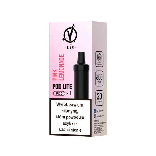 PAP KARTRIDŻ VBAR LITE 20MG.(Pink Lemonade) -photo number 1