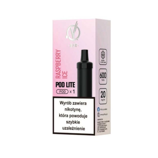 PAP KARTRIDŻ VBAR LITE 20MG.(Raspberry Ice) -photo number 1