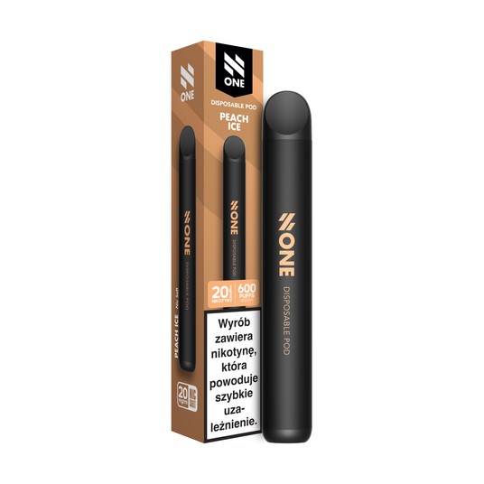 Papieros 2ml N ONE Z AROMATEM PEACH ICE 20 mg/ml -photo number 1