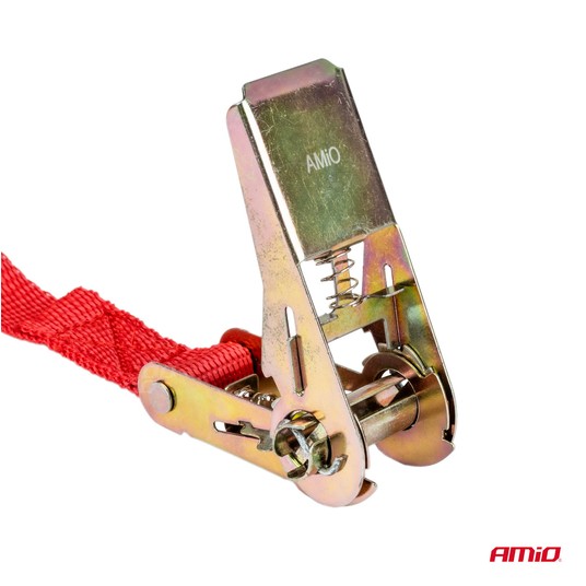 Pas transportowy mocujący z napinaczem 500 kg 25 mm 5 m BELT-02 AMIO-01724 -zdjęcie numer 8