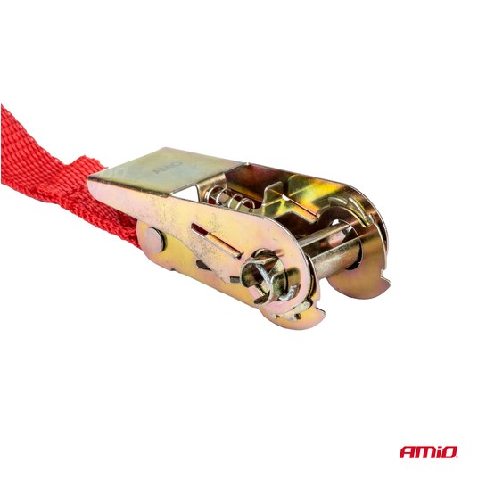 Pas transportowy mocujący z napinaczem 500 kg 25 mm 5 m BELT-02 AMIO-01724 -zdjęcie numer 7