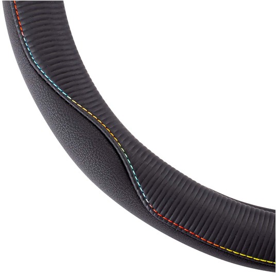 Pokrowiec nakładka na kierownicę samochodową M 37-39cm SWC-42-M AMIO-02815 -zdjęcie numer 2