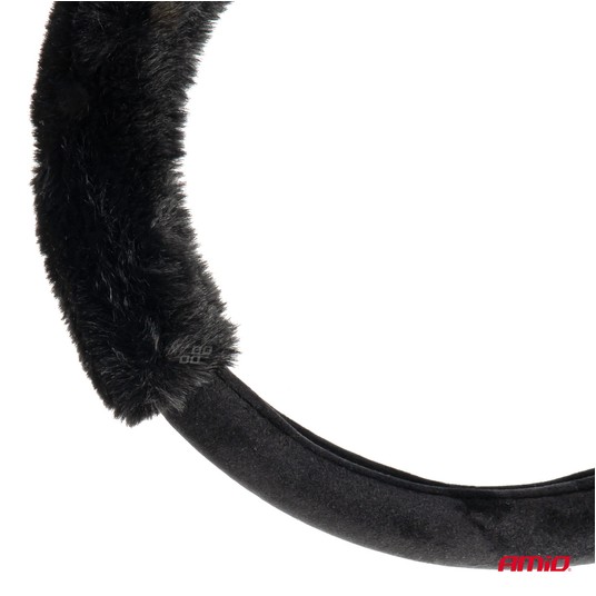 Pokrowiec nakładka na kierownicę samochodową SWC-57-M 37-39cm AMIO-04167 -zdjęcie numer 3