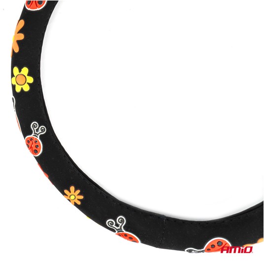 Pokrowiec nakładka na kierownicę samochodową SWC-58-M 37-39cm AMIO-04168 -zdjęcie numer 2