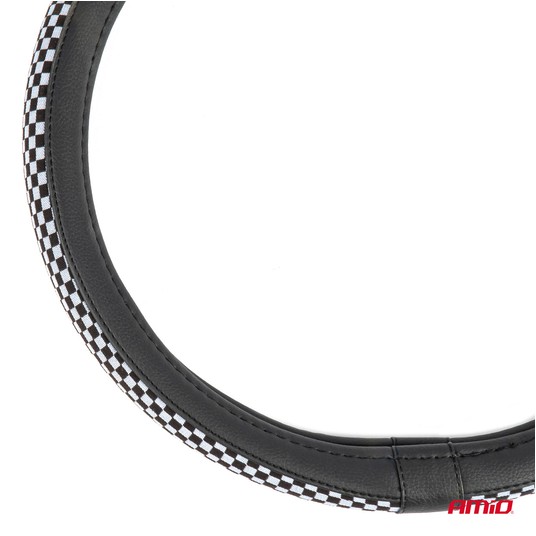 Pokrowiec nakładka na kierownicę samochodową SWC-60-M 37-39cm AMIO-04170 -zdjęcie numer 2