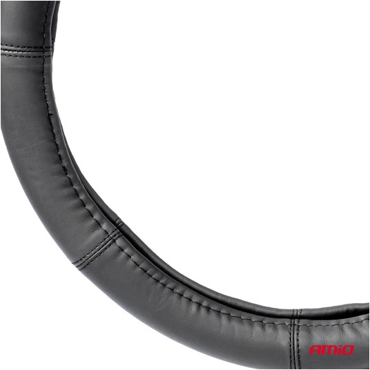 Pokrowiec skórzany nakładka na kierownicę samochodową M 37-39cm SWC-48-M AMIO-03546 -zdjęcie numer 2