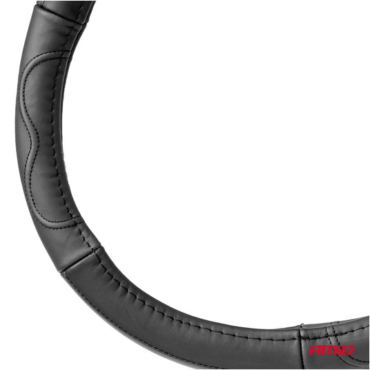 Pokrowiec skórzany nakładka na kierownicę samochodową M 37-39cm SWC-49-M AMIO-03551 -zdjęcie numer 2