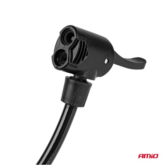 Pompka nożna MINI PU03 metalowa z manometrem AMIO-02147 -zdjęcie numer 8