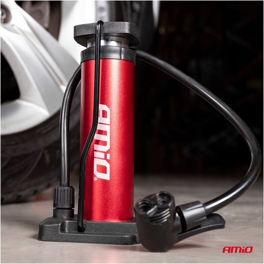 Pompka nożna MINI PU05 metalowa AMIO-02142 -zdjęcie numer 4