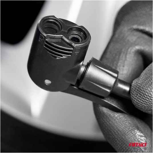 Pompka nożna MINI PU05 metalowa AMIO-02142 -zdjęcie numer 2
