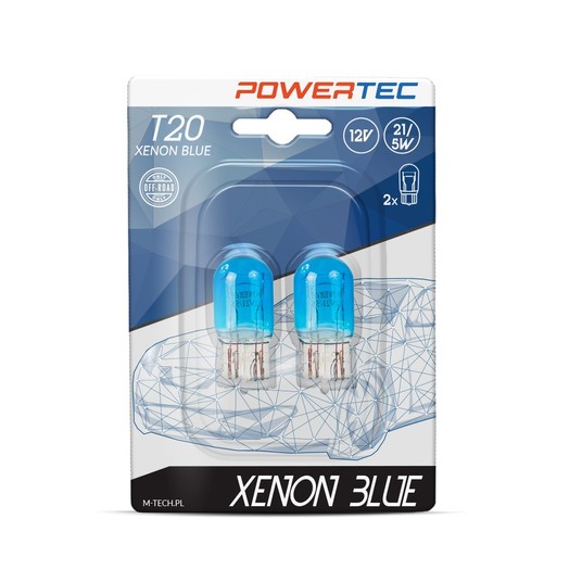 Powertec Xenon Blue W21/5W T20 12V 21/5W W3x16q -photo number 2