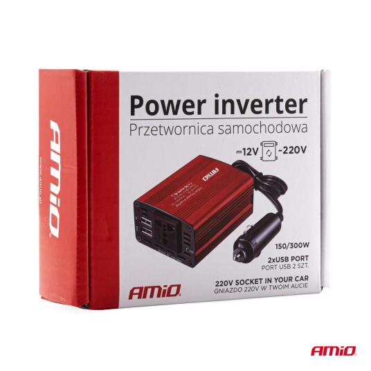 & Przetwornica napięcia 12V/230V 150W/300W 2xUSB -photo number 2
