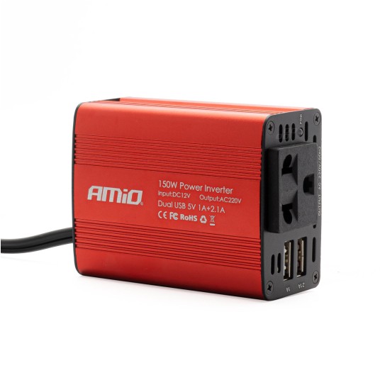 & Przetwornica napięcia 12V/230V 150W/300W 2xUSB -photo number 1