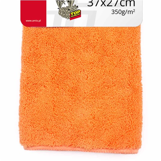 Ściereczka do polerowania samochodu z mikrofibry 37x27 cm 350g/m2 AMIO-01047 -zdjęcie numer 2