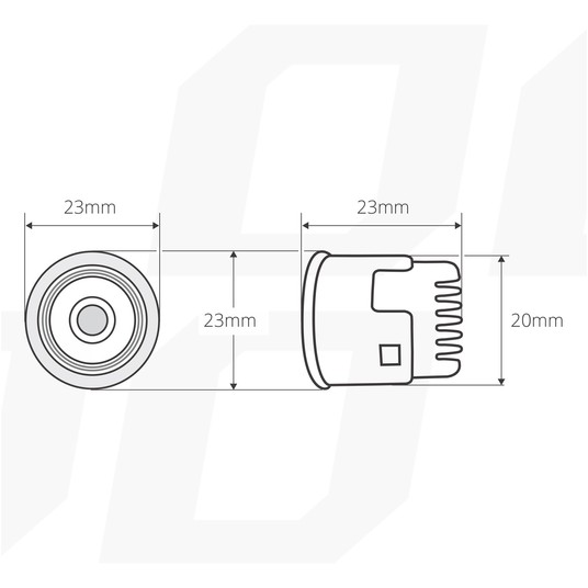 Światła do jazdy dziennej AMiO DRL 502 mini AMIO-01521 -zdjęcie numer 3