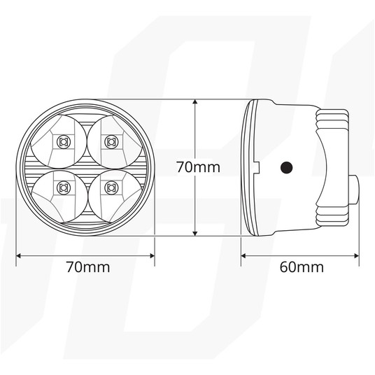 Światła do jazdy dziennej DRL 510HP AMIO-01524 -zdjęcie numer 3