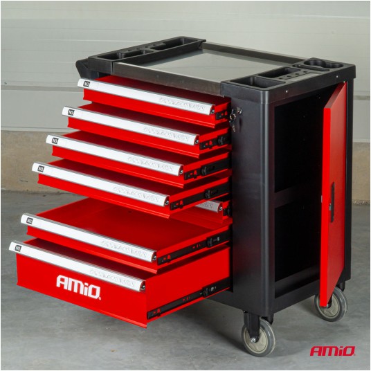 Szafka warsztatowa na narzędzia 840x460x870mm AMIO-04891 -zdjęcie numer 7