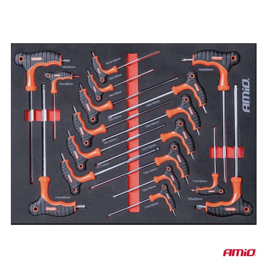 Szafka warsztatowa z zestawem narzędzi 258szt. 840x460x870mm AMIO-04892 -zdjęcie numer 4