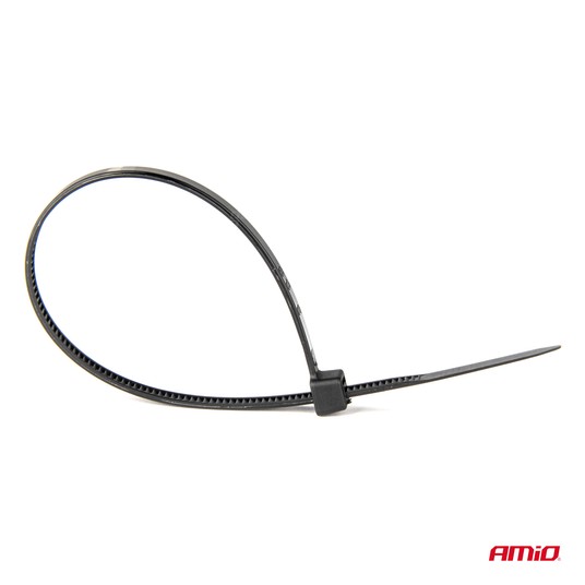 Taśmy opaski zaciskowe kablowe czarne 3,6x150mm - 100 szt. AMIO-02153 -zdjęcie numer 6
