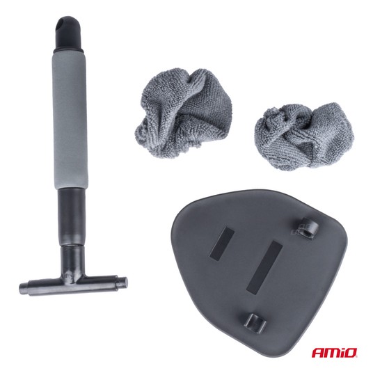 Teleskopowa myjka szczotka do szyb okien luster 24-40 cm AMIO-02611 -zdjęcie numer 5