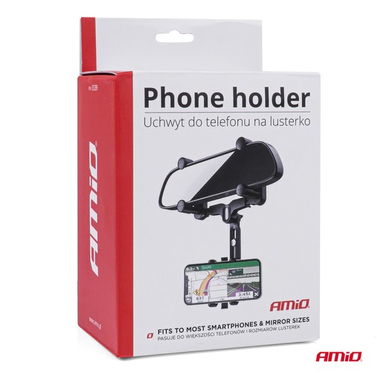 Uchwyt do telefonu na lusterko wsteczne do samochodu -zdjęcie numer 2