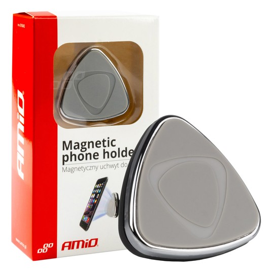 Uchwyt magnetyczny na telefon do samochodu na kratkę HOLD-01 AMIO-01043 -zdjęcie numer 1