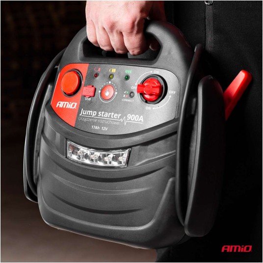 Urządzenie rozruchowe jump starter booster 4w1 12V AMIO-02523 -zdjęcie numer 6