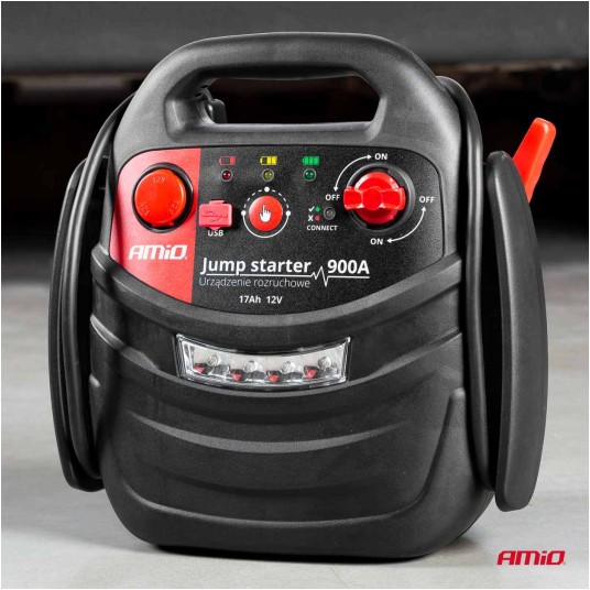 Urządzenie rozruchowe jump starter booster 4w1 12V AMIO-02523 -zdjęcie numer 2
