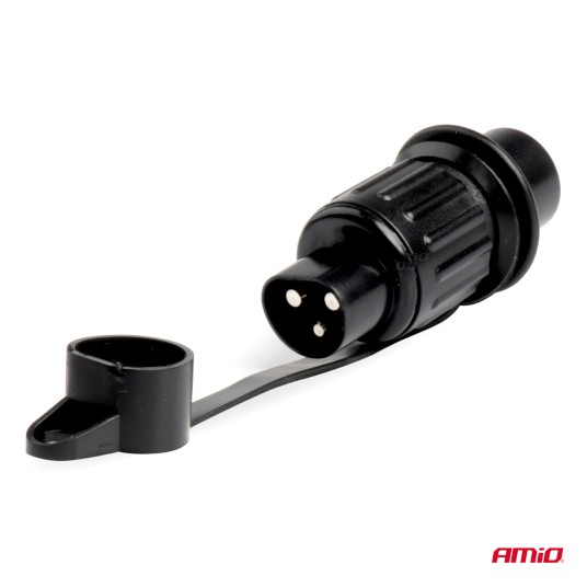 Wtyczka elektryczna 3 PIN złącze 3 pinowe AMIO-03213 -zdjęcie numer 5