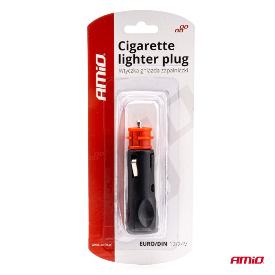 Wtyczka gniazda zapalniczki EURO DIN 12V 24V AMIO-02050 -zdjęcie numer 2