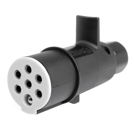 Wtyk przyczepy 7 PIN TYP S 24V TIR AMIO-03224 -zdjęcie numer 1