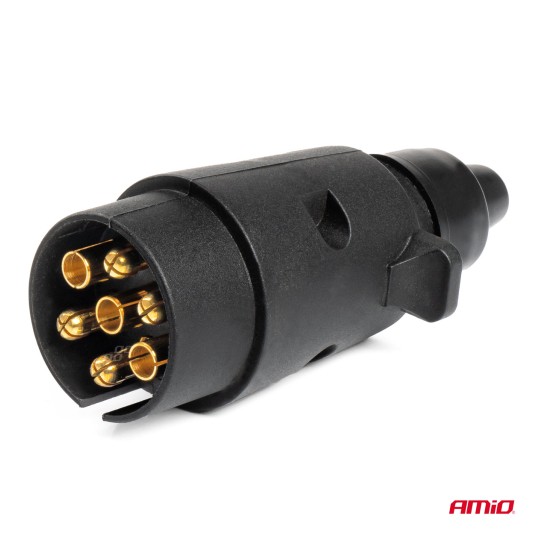 Wtyk wtyczka przyczepy plastikowa 7 PIN AMIO-03215 -zdjęcie numer 5