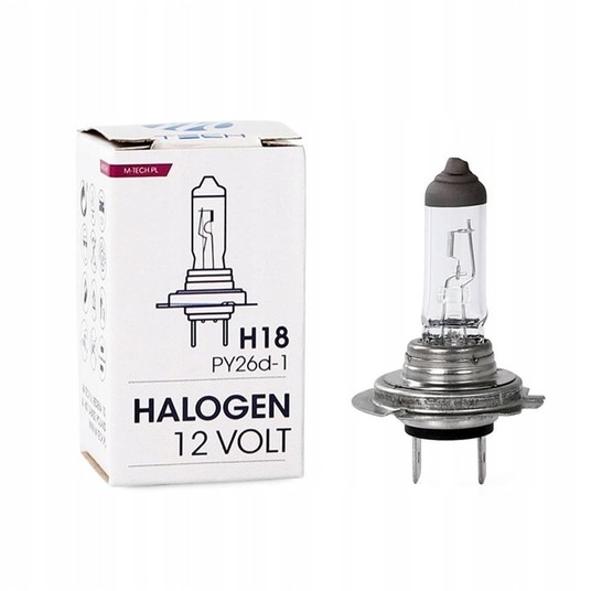 Z128 Żarówka halogenowa M-TECH H18 12V65W PY26D-1 -zdjęcie numer 1