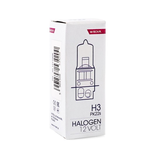 Żarówka halogenowa M-Tech PK22S 12V/100W H3 -photo number 2