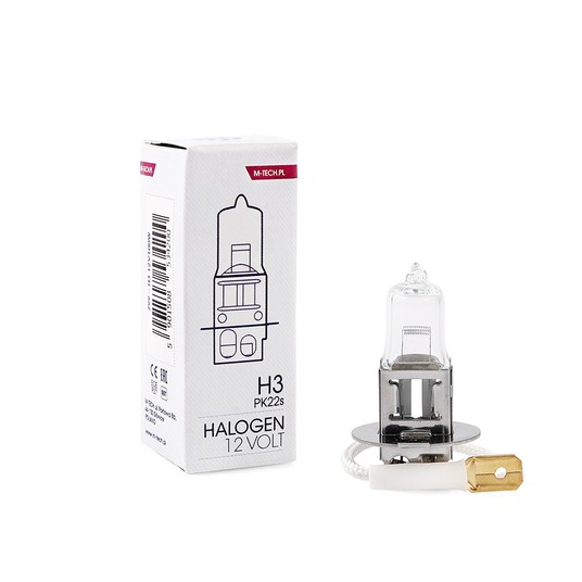 Żarówka halogenowa M-Tech PK22S 12V/100W H3 -photo number 1