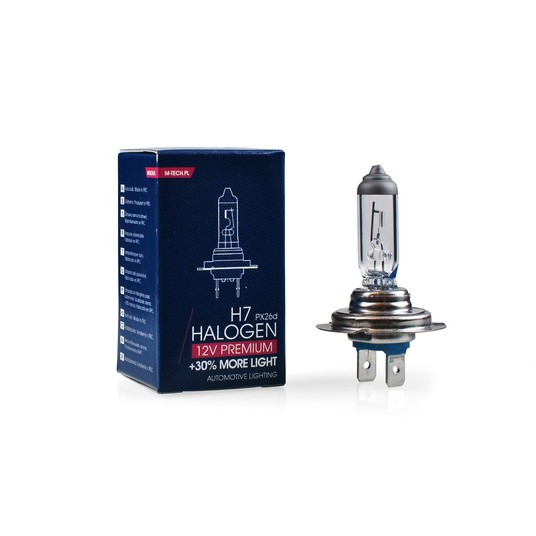 Żarówka halogenowa M-TECH Premium H7 12V 55W PX26d -zdjęcie numer 1
